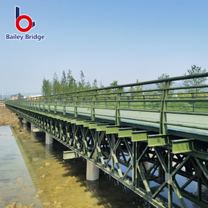 Double-lane bailey bridges