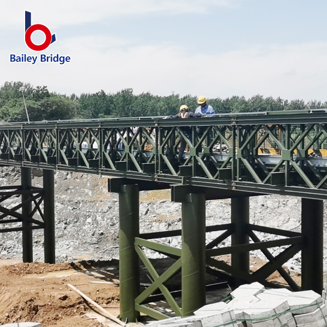 Prefabricated steel bridge for highway